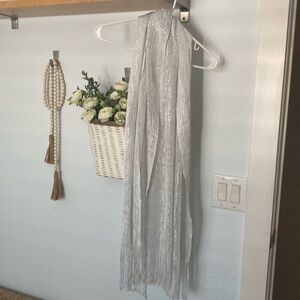 Silver Snow Scarf
